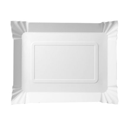 Biele jednorazové papierové zásobníky 20x25 cm 250 ks na stravovanie