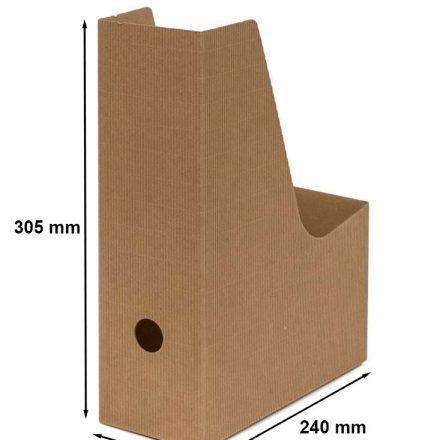 Kartónový organizér pre dokumenty A4 kartónová hnedá 9 cm