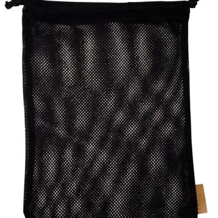 Vrece z bavlnenej siete čierne 25x30 cm, nákupná taška 58g