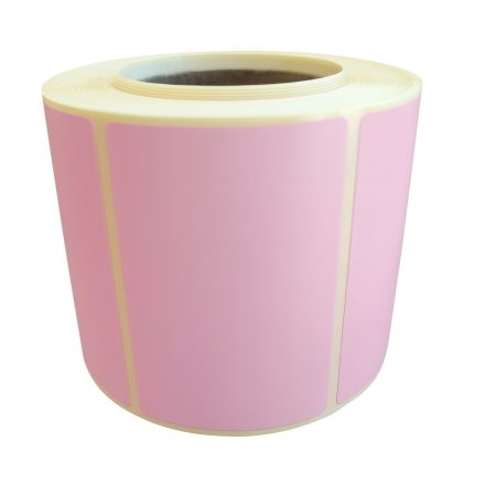 Samolepiace tepelné štítky 60x40 mm ružový, rolka 500 ks
