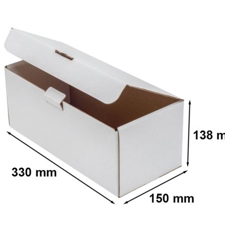 Kartónová škatuľa F421 biela 330x150x138 mm k balíku InPost B