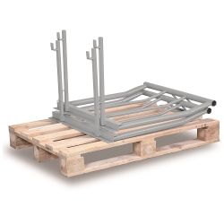 Skladací pozinkovaný paletový vrch TYP 66 1200x1000x1200 mm