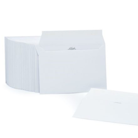 Dekoratívne obálky C6 Jemná biela 120 g HK 114x162 mm 50 ks
