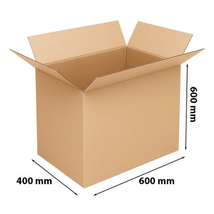 Kartónová lepenková škatuľa 600x400x600mm C500 hnedá