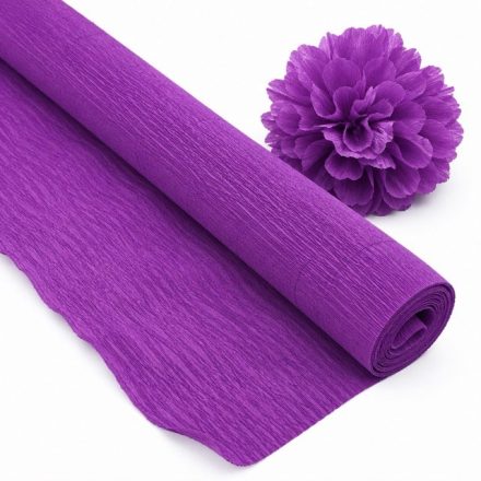 Taliansky krep 180g♪ Purple ♪ 50cm/250cm Dekoratívne Cartotecnica Rossi