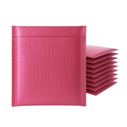 Kovové ochranné bublinkové obaly 165x165 mm ružové 100 ks