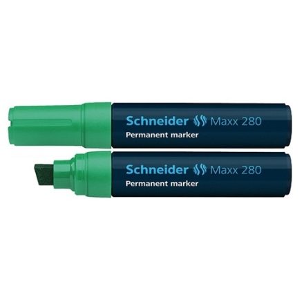 Marker Permanent Schneider Maxx 280 green, bevel end 4-12 mm