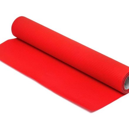 Vlnitý papier červený vodotesný rolka 50 cm x 10 m