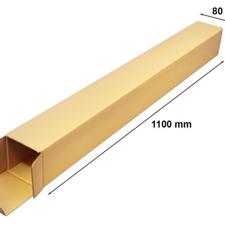 Škatuľka na tubu B0 1100x80x80 mm, hnedá kartónová trubica