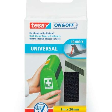 okrúhlica v páske TESA ON & OFF Samolepiace 1 m x 20 mm čierna