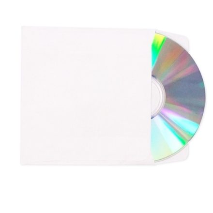 Škatule CD/DVD biely papier bez okna 125 x 125 mm, 100 ks