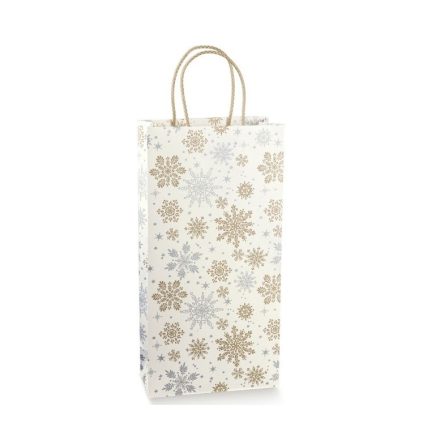 Papierové vrecko na vianočné víno 190x95x380 mm K-432 SN