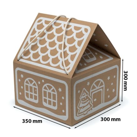 Box na vianočnú chatu 300x300x350 mm s káblom