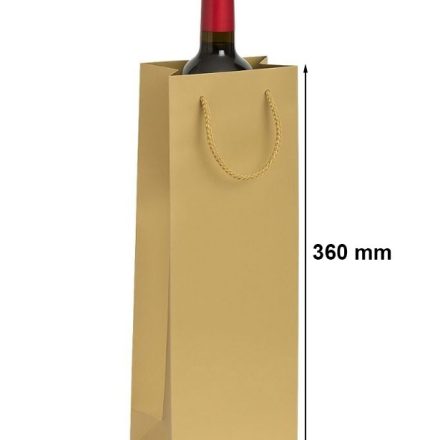 Papierový darčekový vak laminovaný s vínom 125x85x360 gstaré