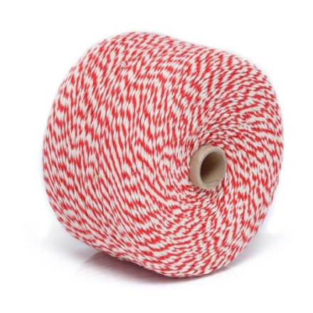 Biely bavlnený kábel 2 mm 1 kg do makromy, cievky