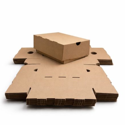Papierová lepenka 270x220x100mm Fefco 418 Box na topánky 10 Umenie