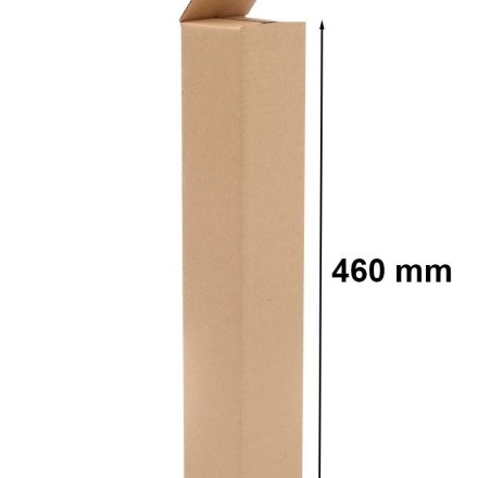 Lepenková škatuľa lepenková tuba na plagát 460x80x80 mm A2 hnedá