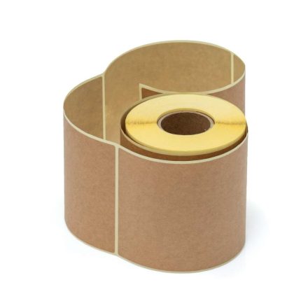 Samolepiace štítky EKO KRAFT hnedá 100x150 mm na kolieskach 250 ks