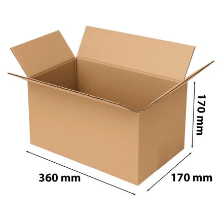Škatuľka na klapky na prepravu 360x170x170 mm hnedá 3- Lovec