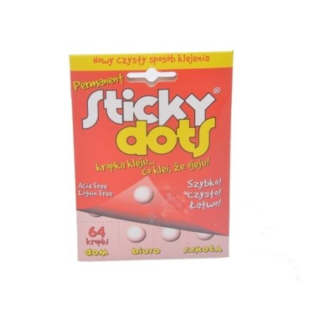 Bodky lepia permanentné lepkavé body 64 kusy pre remeslá a kancelárie
