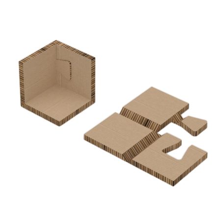 Kartónový uhol rohový včelí plást 120x120x120 mm, oko 10 mm