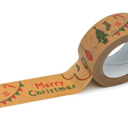 Vianočný papier Tape Veselé Vianoce 48 mm x 50 m pre dary