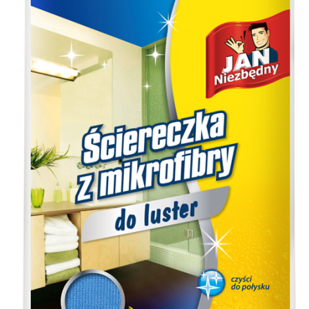 JN mikrovlákna na čistenie zrkadiel modrá 1 ks