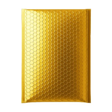 Kovový ochranný plášť bubliny D14 180x250 mm zlato na odoslanie