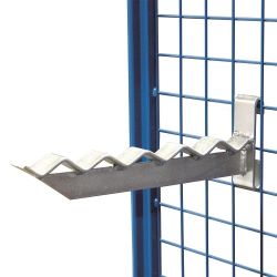 Vlnitá podpera ZSW-800.805 pre vozíky, 320 mm, nosnosť 25 kg