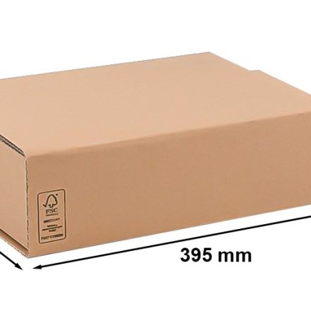 Kartónový obal na knihy s lepiacim prúžkom 395x285x80 mm