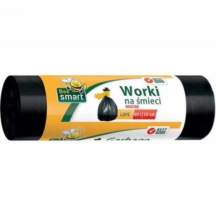 Včela Smart odpadkové tašky čierna LDPE 60L, balenie 10 ks