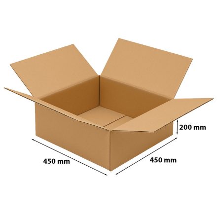 Papierová lepenka 5-vrstva kartónovej krabice 450x450x200 mm BC580