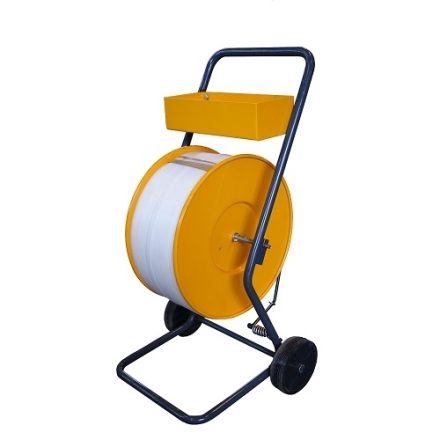 Vozík na otváranie upínacej pásky PP 200 mm pojazdné s brzdou