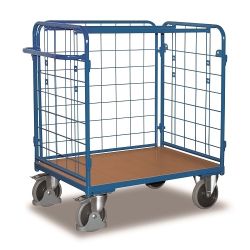 Nízky prepravný vozík pre balíky 3 steny 500 kg SW-800.313