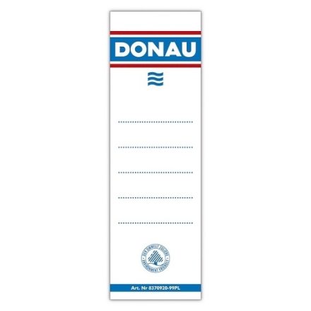 Donau obojstranné lepiace štítky na spojivo 75mm 20ks
