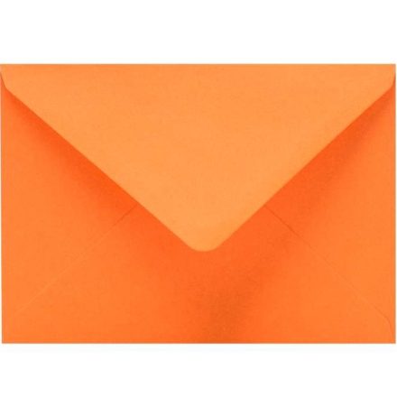 Oranžové dekoratívne obálky B6 125x176 mm 120g X-15, 50 ks