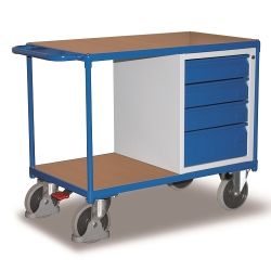 Dielenský vozík SW-600.602 eg 4 Zásuvky kolies, nosnosť 500 kg