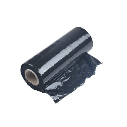 Stretch film mini rap čierny rolka pre balenie 25 cm 1,6 kg 23 um