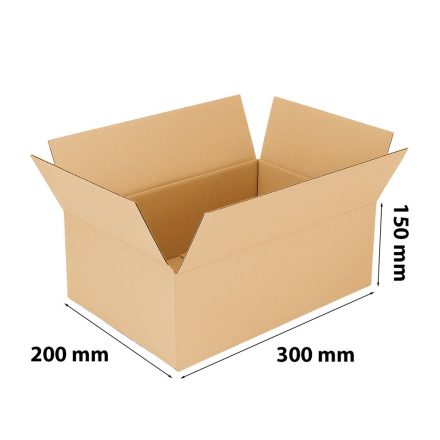 InPost Gabarit B flapboard box 300x200x150 mm hnedá na obal