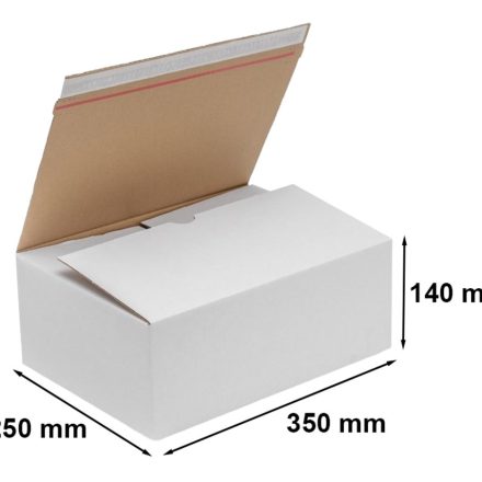 Kartónový elektronický obchod F703 A4 350x250x140 mm biela s lepiacim pásom