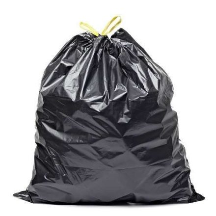 Odpadové vaky LDPE 60l čierna s páskou, ktorá má byť uzavretá, 10 ks