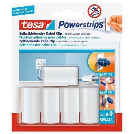 Držiak na káble POWERSTRIPS, biela