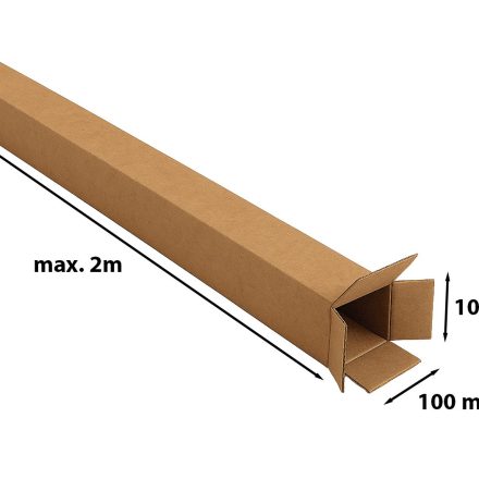 Teleskopická škatuľka 100x100 mm gi 2 m, plagátové a ruletové obaly