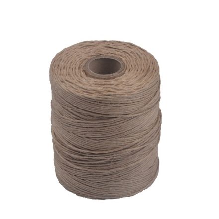 Ľanové nite lesklé surové silné hnedé 2 mm 250 g 250 m