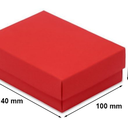 Kartónová dekoratívna krabica A6 140x100x47 mm Červená S