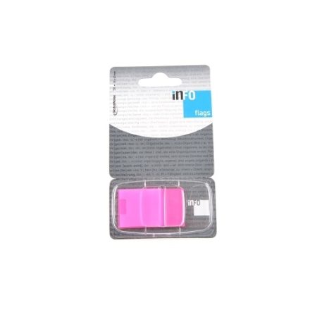 Ružové indexovanie kariet info flags 25x43mm 50ks so podávačom