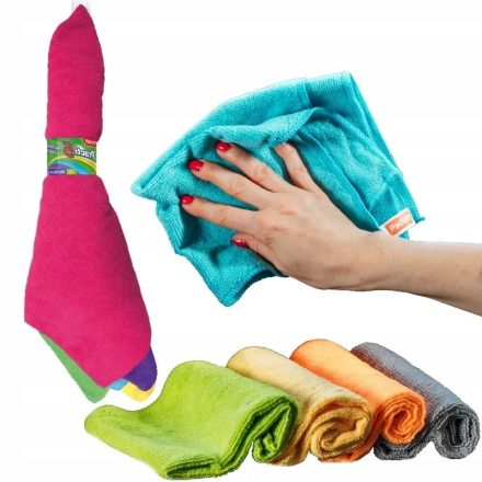 Mleté tkaniny z mikrovlákna 5 ks 36x36cm Zmiešať farby - domov a kancelárie