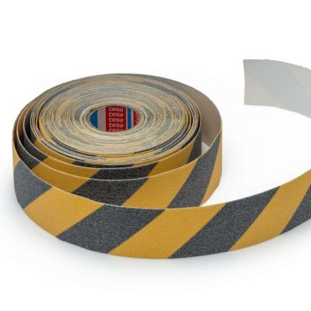 Samolepiace nešmykľavé pásky TESA 50 mm x 15 m žlto-čierny