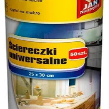 JN Sústruhy na čistenie na bielom rolku 50 ks 25 x 30 cm
