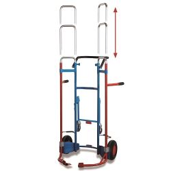 Teleskopický oceľový vozík na kolieskach pneumatík 8 ks 200 kg SK-710.306